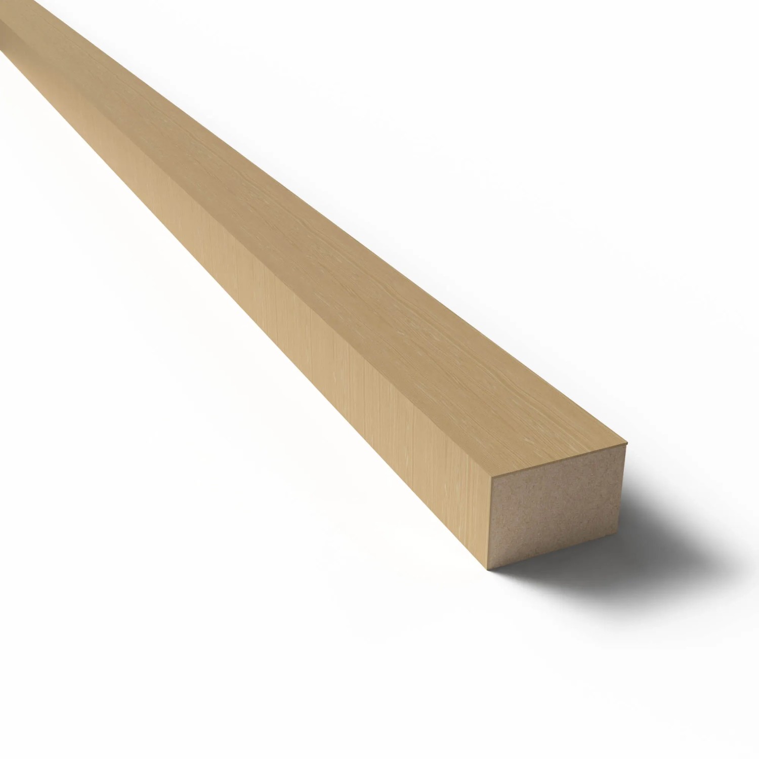 Paneel-Abschlussleiste in Eiche Braun aus MDF, 2,7x300cm, für den perfekten Paneel-Abschluss.