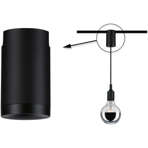 Paulmann Urail Pendeladapter Universal 62 mm 230V Schwarz Matt