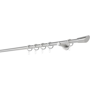 Mydeco Gardinenstange Edelstahl mit Endstück Rag, Ø 2 cm, 110 cm lang.