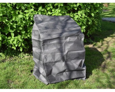 Schutzhülle Für 4 Stapelsessel - Wetterfeste Abdeckung 68x68x100/120cm Grün