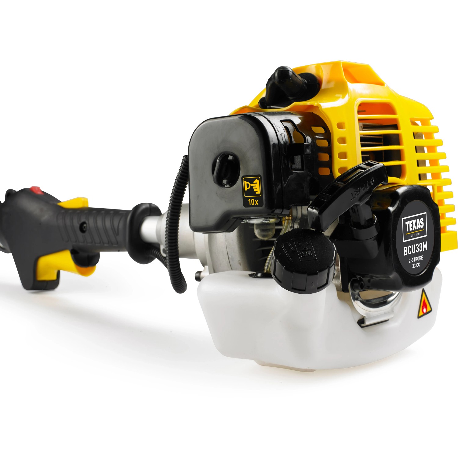 Texas BCU33M Multi-Maschine, 4-in-1 Set mit gelbem Gehäuse und schwarzem Griff.