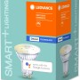 Ledvance Smart+ Bluetooth LED-Reflektorlampe PAR16 GU10, dimmbar, Warmweiß, in Produktverpackung.