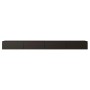 Schwarzes Selsey TV-Hängeboard Bemmi 300 cm mit matter Oberfläche und vier Klappen. Modernes, minimalistisches Design für TV-Schränke.