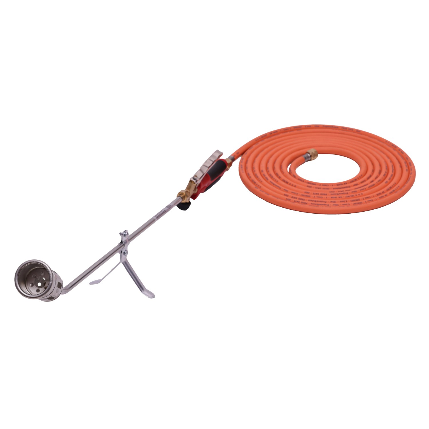 Rothenberger Industrial Anwärmbrenner Eco 47 mit Gasschlauch, Lötgerät für Abflamm- und Heißklebearbeiten.