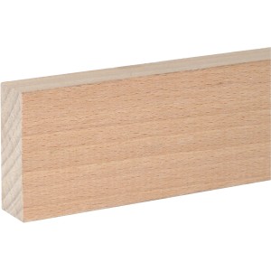 FN Neuhofer Flachleiste aus Buche, unbehandelt, 20x55x2100 mm, ideal für Bastelarbeiten.