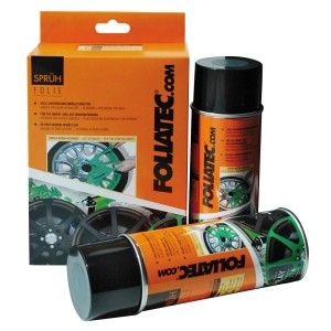 Foliatec Sprühfolie Matt-Schwarz im 2er-Set für Felgen und mehr.
