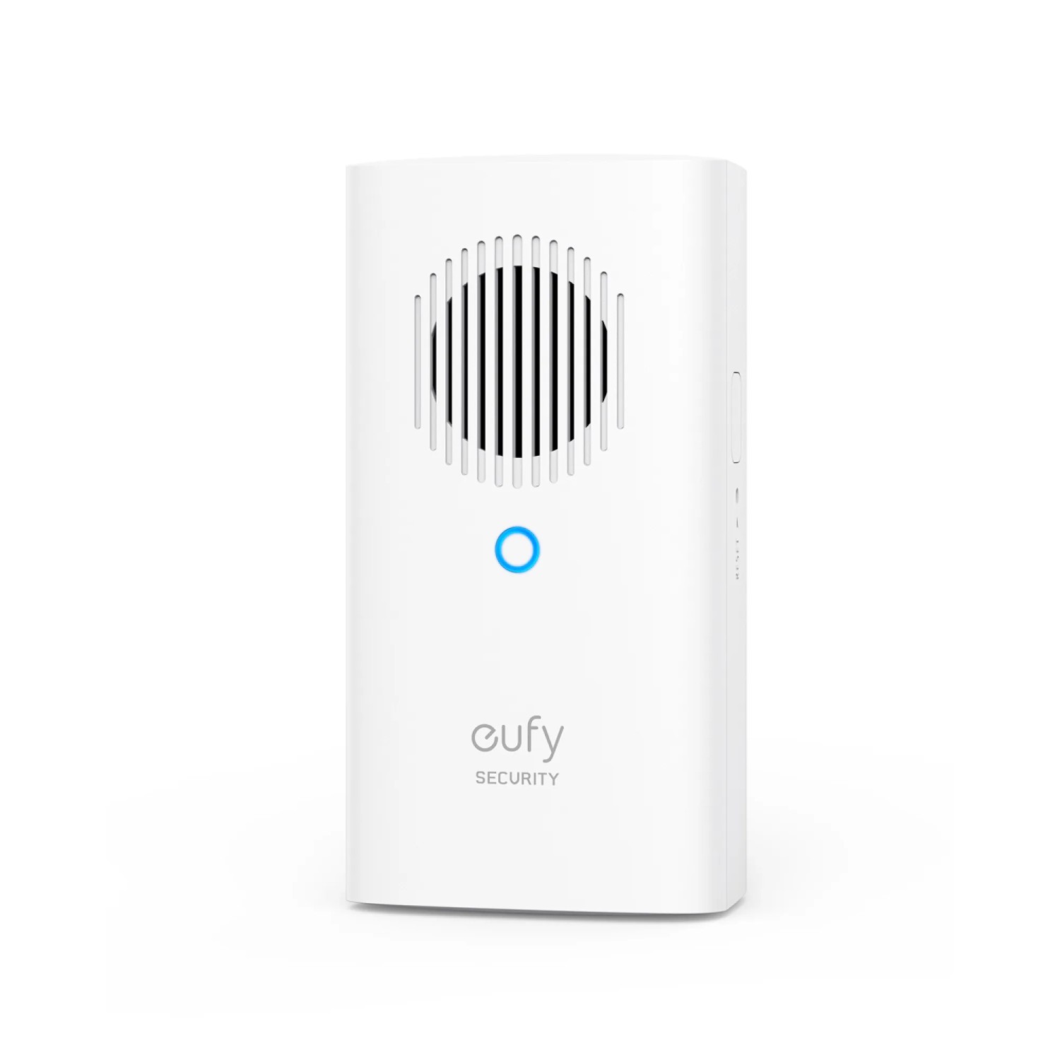 Eufy MiniBase Chime für Video-Türklingel E340, weiße Basisstation mit Lautsprecher.