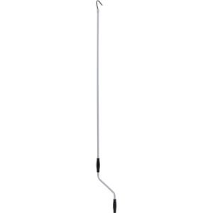 Weiße Handkurbel aus Stahl für Gelenkarm- und Hülsenmarkisen. Zubehör für Sonnenschutz.