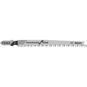 Bosch Stichsägeblatt T 234 X, 3er-Pack. Geeignet für saubere Schnitte in Holz.