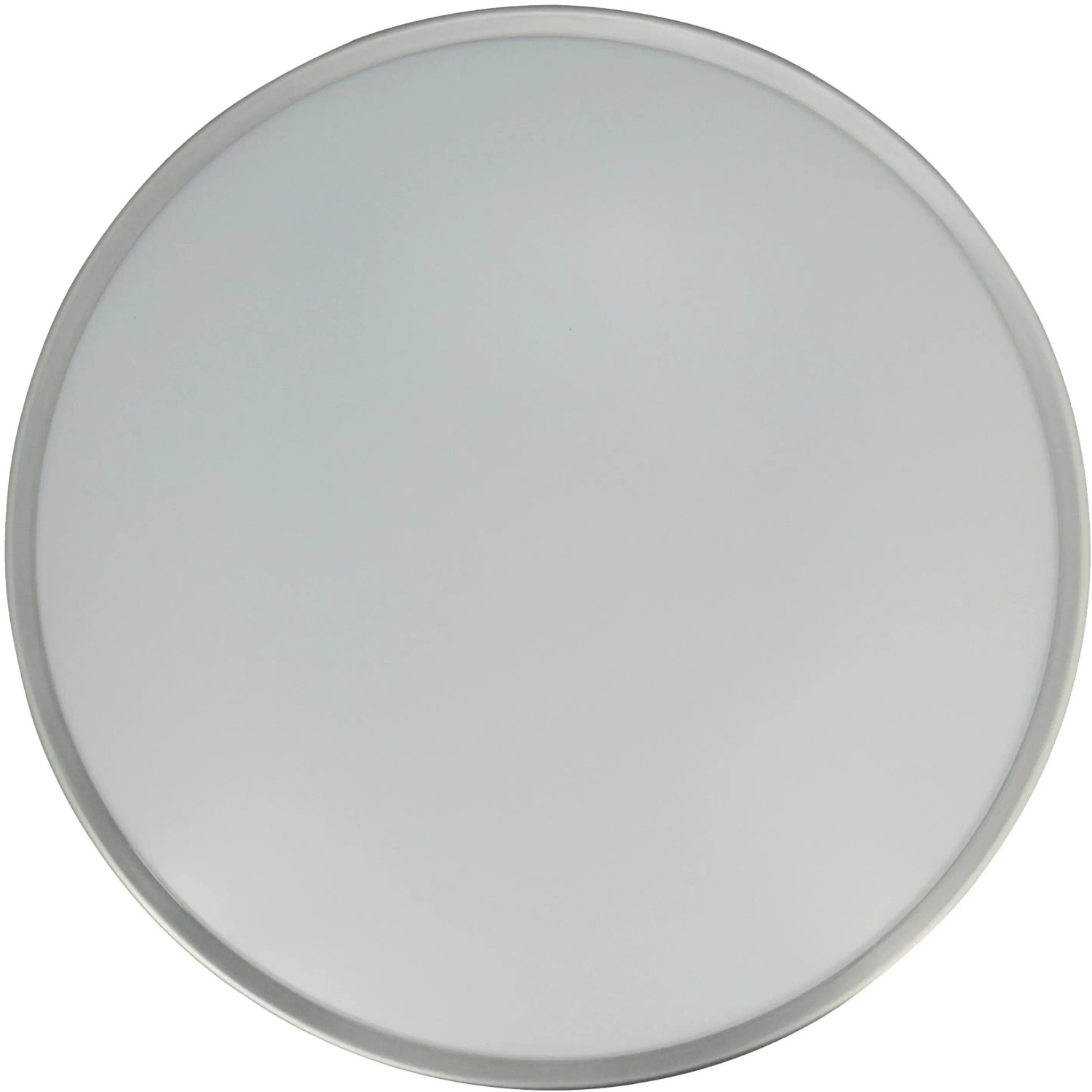 Runde LED-Wand- und Deckenleuchte, 18 W, IP44, Farbwechsel, weiß mit Chromrand.