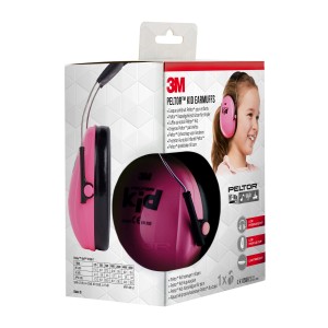 3M Peltor Kinder-Gehörschutz, pink, SNR 27dB, zum Schutz vor Lärm für Kinder.