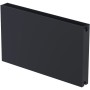 Sanicomfort Planheizkörper Typ 22 DK, 60x60 cm, in Schwarz Matt. Heizkörper für Neubau & Altbau.
