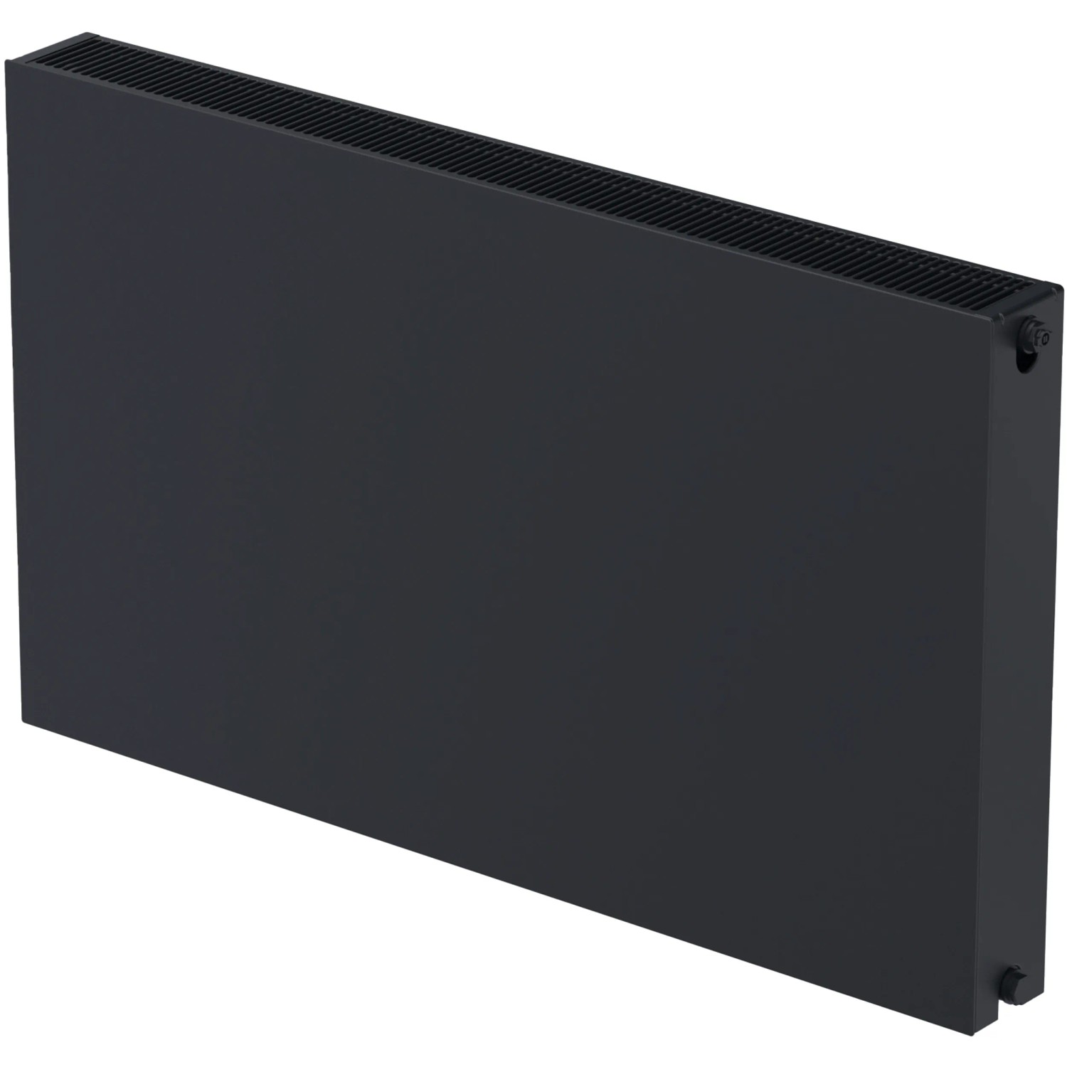 Sanicomfort Planheizkörper Typ 22 DK, 60x60 cm, in Schwarz Matt. Heizkörper für Neubau & Altbau.