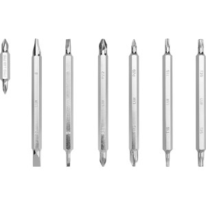 LUX Schraubendreher-Set Multi Bits 14-in-1: Verschiedene Schraubendreher-Bits im Detail.