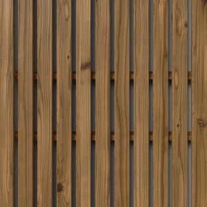 Denpanels Musterpaneel Nordic Outdoor Flex Kiefer, Thermoholz-Akustikpaneel