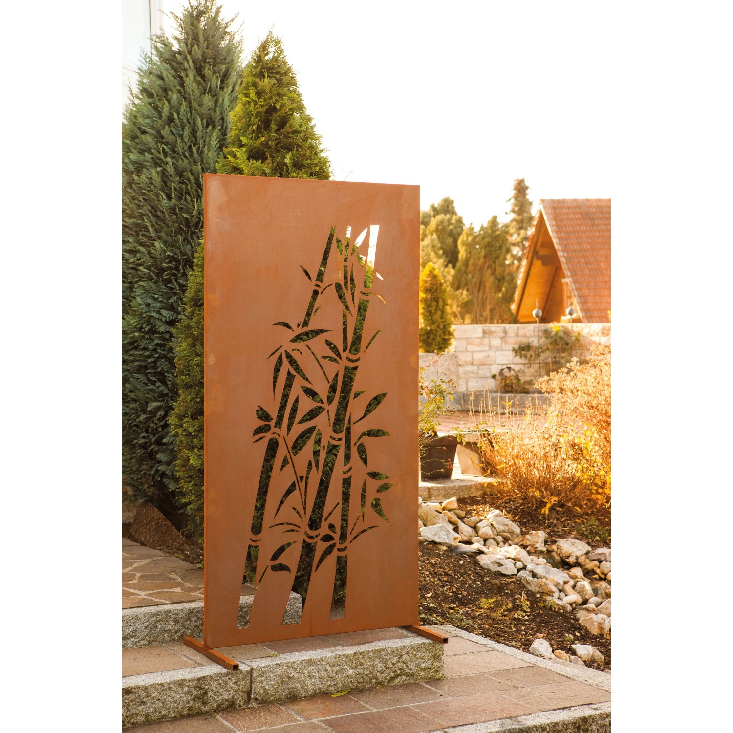 Ferrum Art Sichtschutzwand Bambus Rost kaufen bei OBI