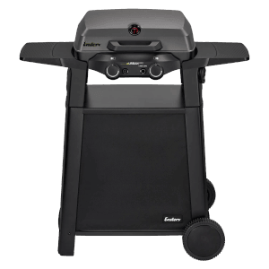 Enders Elektrogrill eUrban Pro 2 Turbo mit Trolley: Kompakter Grill mit Haube und Seitenablagen.