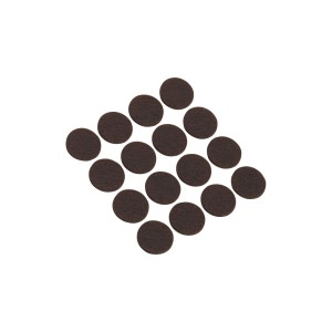 Set aus 16 selbstklebenden OBI Filzgleitern, Ø22mm, zum Schutz von Möbeln und Böden.