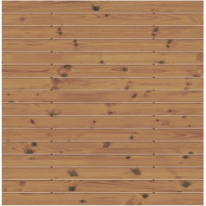 Sichtschutzzaun Set System Rhombus Thermo-Holz 178 cm x 179 cm