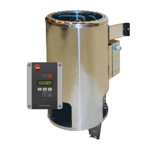 Weka Ofenset 1 mit 3,6 kW Ofen Klassik und digitaler Steuerung für finnische Sauna.