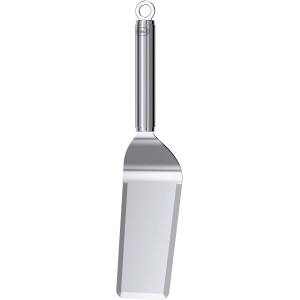 Rösle Plancha-Spachtel aus Edelstahl, schmal, für Grillplatten.