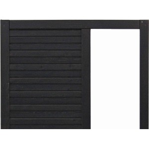 Sichtschutzzaun Element Duo, Anthrazit, 180x90 cm, mit integrierter PVC-Scheibe.