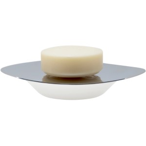 Spirella Elements Seifenschale Essos Natur mit Seife, Keramik, modernes Design.