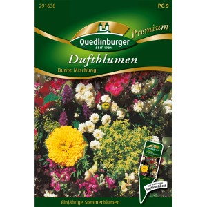 Samenpackung Quedlinburger Duftblumen Mischung mit bunten Sommerblumen.