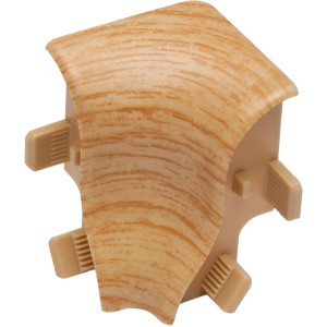 OBI Innenecke Eiche (2 Stk.) für Laminat- und Parkett-Sockelleisten, werkzeuglose Montage.