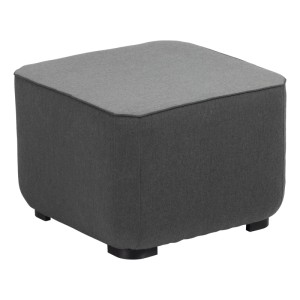 Kettler Hocker Ego Universal in Grau (Sooty/Flanelle), 50x50 cm, für Lounge-Gartenmöbel.
