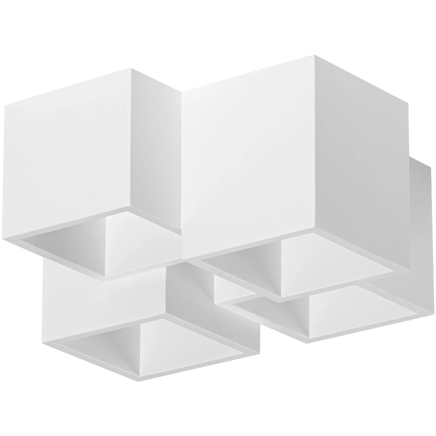 Weiße Ledvance Smart+ WiFi Deckenleuchte Decor Swan, 12 cm, im modernen Würfeldesign.