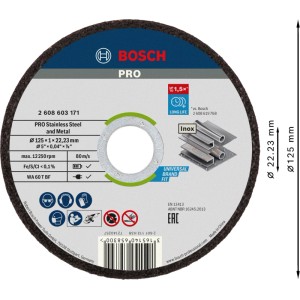 Bosch Trennscheiben 10x125 Inox