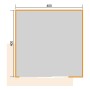 Grundriss Weka Gartenhaus Amberley 400x400 cm, Holz-Gartenhaus mit Schiebetür.