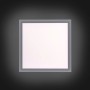 Quadratische, dimmbare LED-Deckenleuchte Edging in Weiß, 46,4x46,4 cm.
