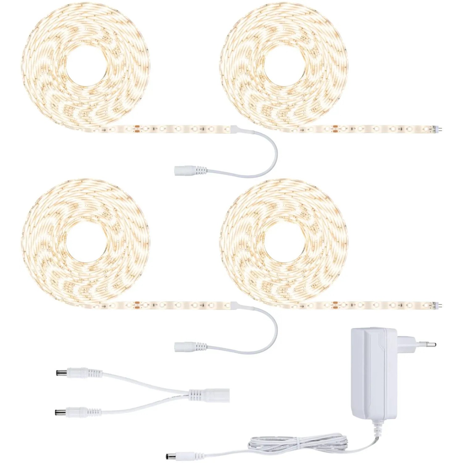 Paulmann SimpLED LED-Strip Komplettset, 20m, warmweiß, mit Zubehör.