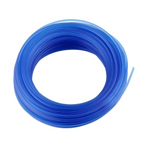 Blauer LUX Trimmerfaden, 1,6 mm x 15 m, aufgerollt.