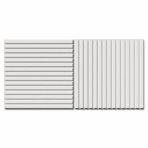 DenPanels Akkustikpanel 60 cm x 60 cm x 2 cm Weiß