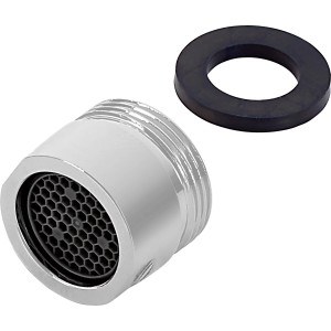 Mischdüse M18 für baliv Küchenarmatur KI-5150, verchromtes Messing mit Kunststoffeinsatz und Dichtungsring.