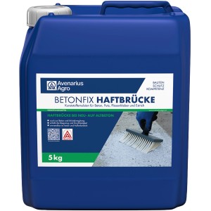 Betonfix Haftbrücke 5 kg im blauen Kanister: Kunstharzemulsion für optimalen Halt von Beton, Putz und Estrich.