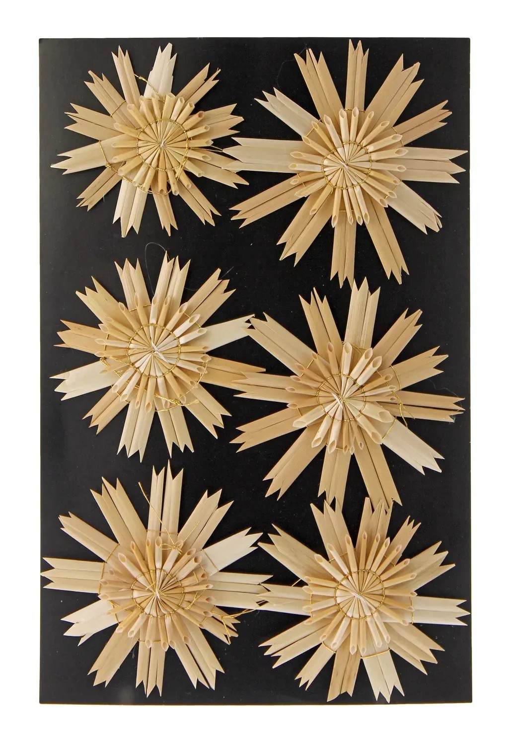 Strohsterne Weihnachtsdekoration - 12-teiliges Set Mit 11cm Sternen