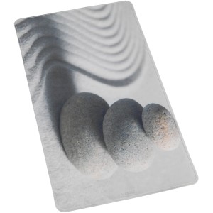 Wenko Wanneneinlage Sand and Stone, 70x40 cm, mit Steinmotiv und Anti-Rutsch-Struktur.