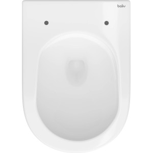baliv Wand-WC Set Newcastle, Tiefspüler, spülrandlos, weiß, TurboFlush