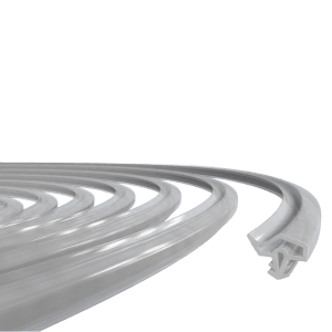 Transparente Roro Universaldichtung EV 0815, 13mm x 5m, für Tür-Zubehör.