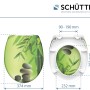 Schütte WC-Sitz Green Garden mit Absenkautomatik und Schnellverschluss, Motiv: Bambus und Steine.