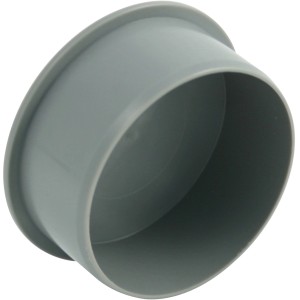 Grauer Marley HT-Muffenstopfen DN 75 aus Kunststoff zum Verschließen von HT-Rohren.