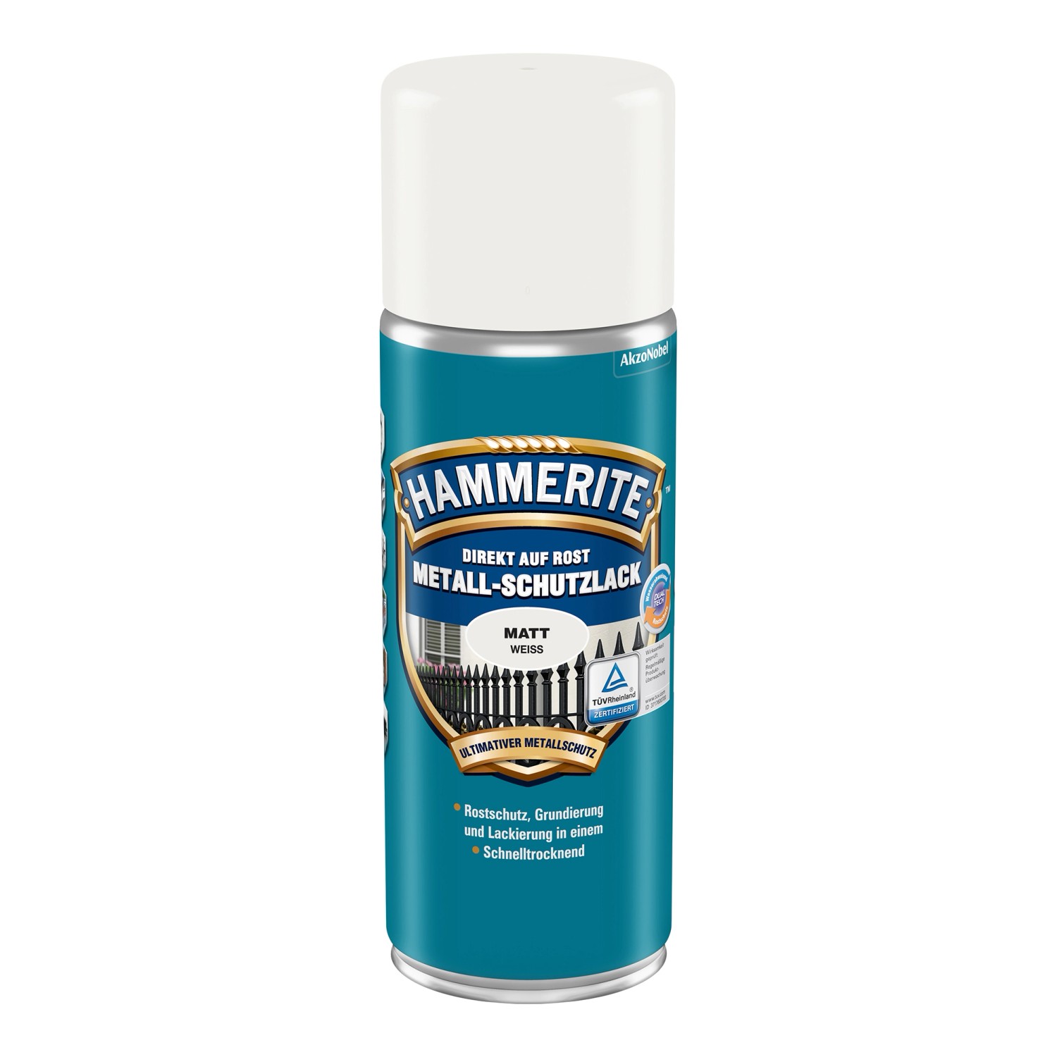 Hammerite Metall Schutzlack Spray Weiß Matt 400 ml kaufen bei OBI