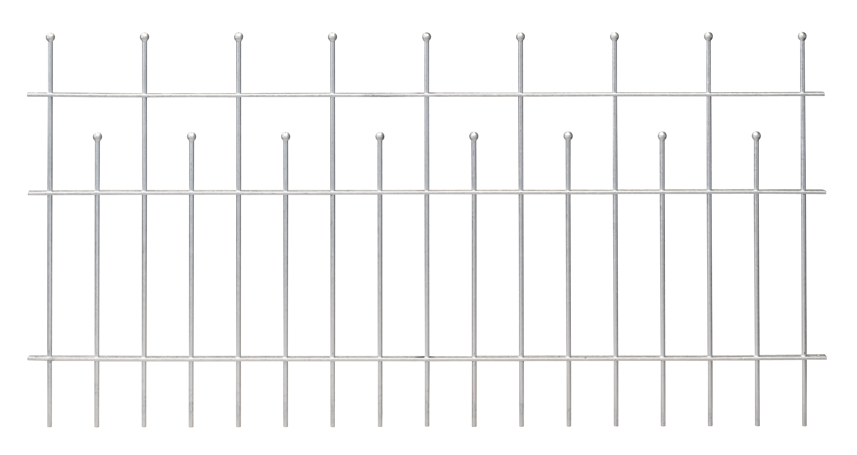 Metallzaun Zaunfeld Madrid Verzinkt 73,5 cm x 200 cm kaufen bei OBI