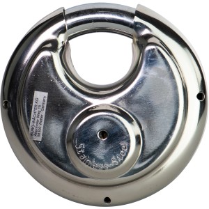 Burg-Wächter Zylinder-Vorhangschloss 21 80 SB aus Edelstahl, rund.