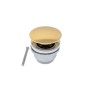 Schöner Wohnen Kadia Ablaufgarnitur in Mattgold für Waschtischarmatur.