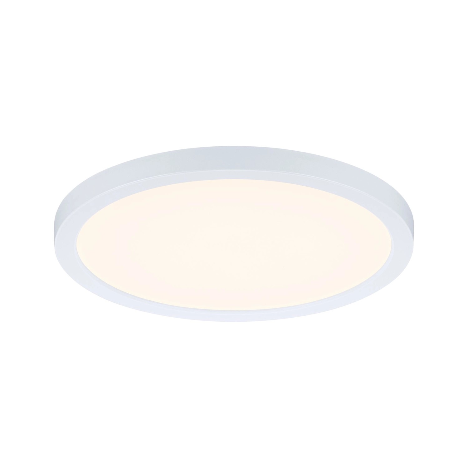 Weißes Einbaupanel Areo VariFit, 15W LED, dimmbar, für flexible Montage. Spritzwassergeschützt.